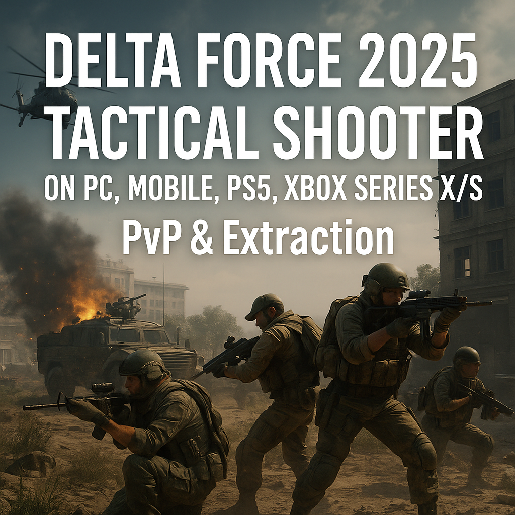 Delta Force 2025 Tactical Shooter – PvP & Extraction on PC, Mobile, PS5, Xbox Series X/S